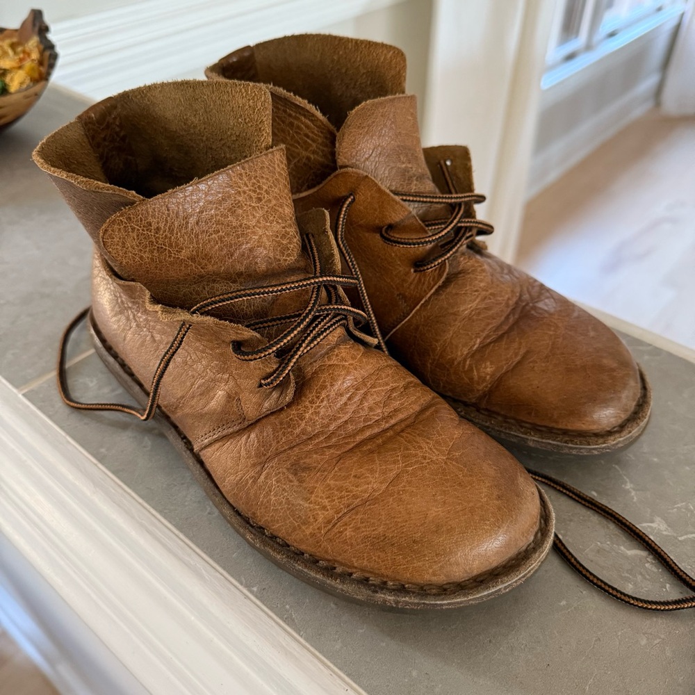 Women's Trippen Leather Ankle Boots - Picture 9 of 11